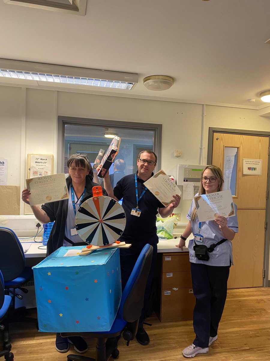 Weaver Appreciation Awards are flying out 👏🏻 todays for “monitoring of staff diet and fluid intake”, to always being a team player and for being star of a ward clerk! #wonderfulweaver #teamweaver <a href="/Mersey_Care/">Mersey Care NHS FT 🏳️‍🌈</a>