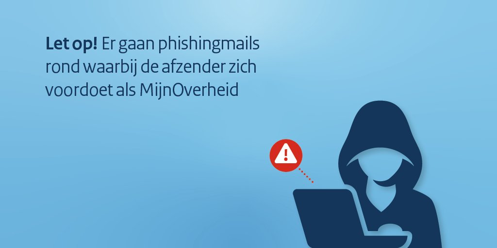 Er gaan phishingmails rond waarbij de afzender zich voordoet als MijnOverheid. In de mail staat dat de storing bij de belastingaangifte is opgelost. Let op: dit is een valse e-mail, verwijder de mail en scan de QR-code niet. Lees meer via belastingdienst.nl/wps/wcm/connec…