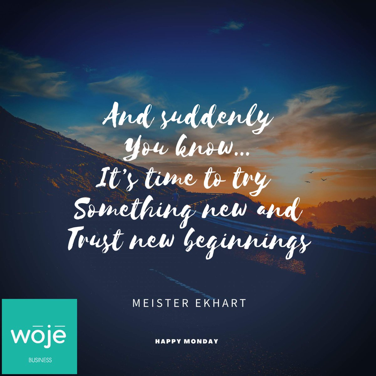 “And suddenly you know… It’s time to try something new and trust new beginnings.” - Meister Ekhart
#happymonday #dosomethingnew #newbeginnings