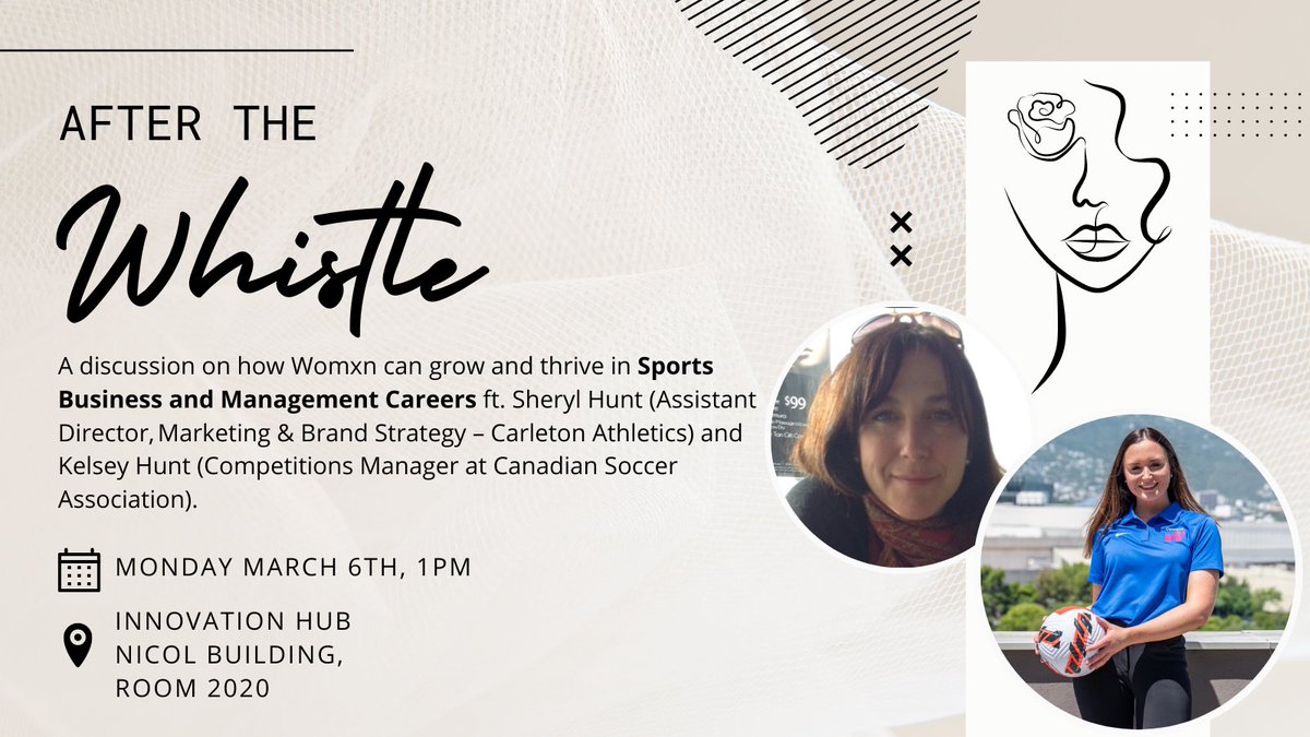 Innovation Hub at Carleton University (@innovate_cu) on Twitter photo Happy International Women's Week! To start off the FoundHER Campaign, we have our After The Whistle event at 1:00PM TODAY at the Innovation Hub (Nicol Building, Room 2020)! Come join us! Register here: forms.office.com/r/3h8VyA2qgX Happy International Women's Week! To start off the FoundHER Campaign, we have our After The Whistle event at 1:00PM TODAY at the Innovation Hub (Nicol Building, Room 2020)! Come join us! Register here: forms.office.com/r/3h8VyA2qgX