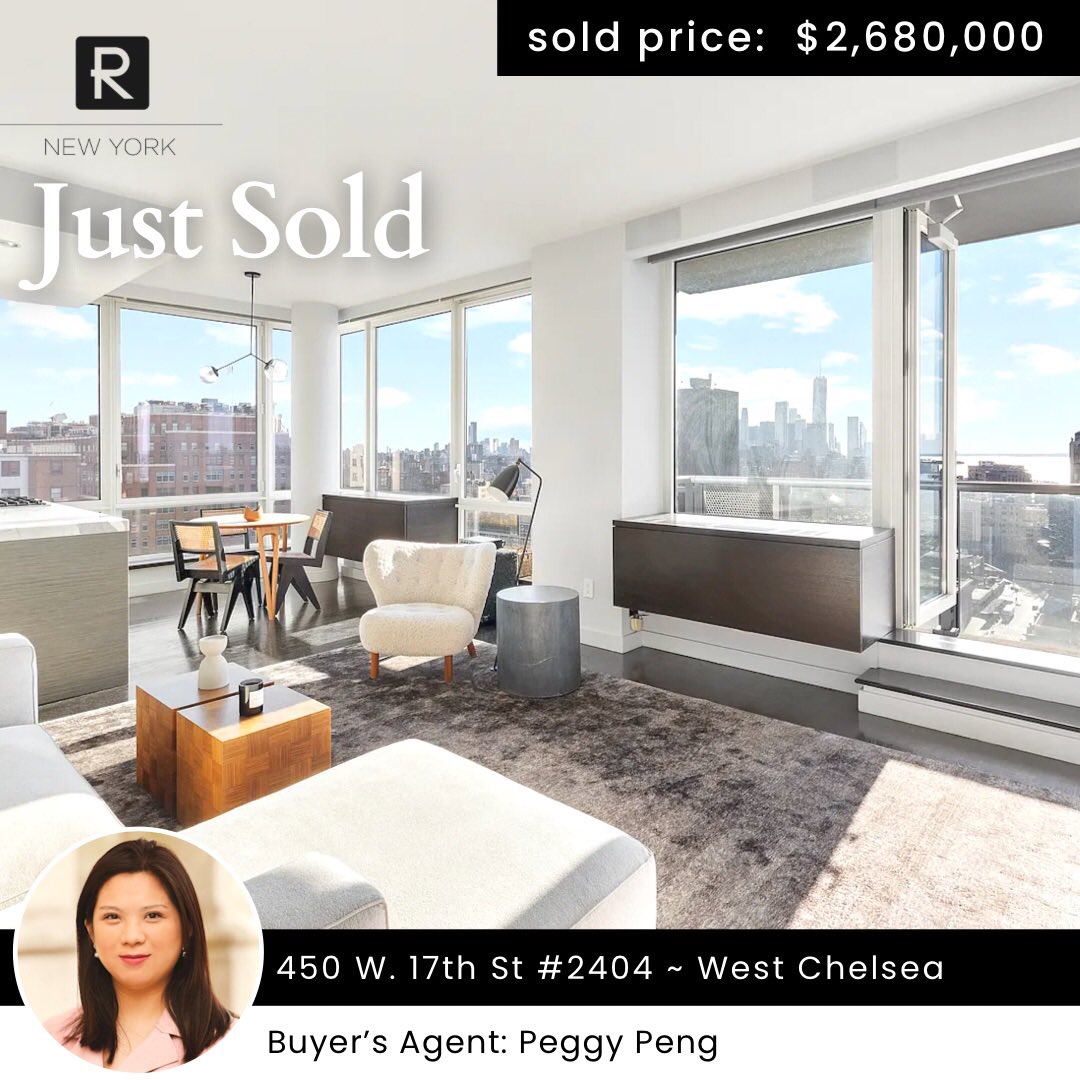 RNewYorkBrokers's tweet photo. With breathtaking views and updated finishes, one of the premier apartments at Caledonia is now officially sold to a new owner, thanks to @peggypengny. Congrats!
#sold #nyc #nycrealestate #nycrealestateagent #manhattanrealtor #fullcommission #chelsea #westchelsea https://t.co/UFTfWjcoRd