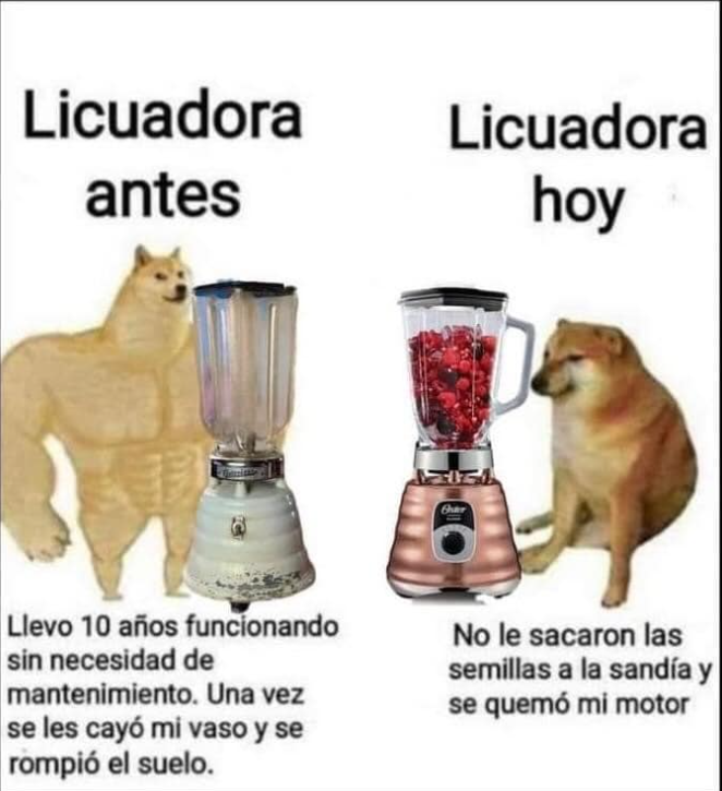 Abro hilo de productos que antes duraban más que los de ahora: