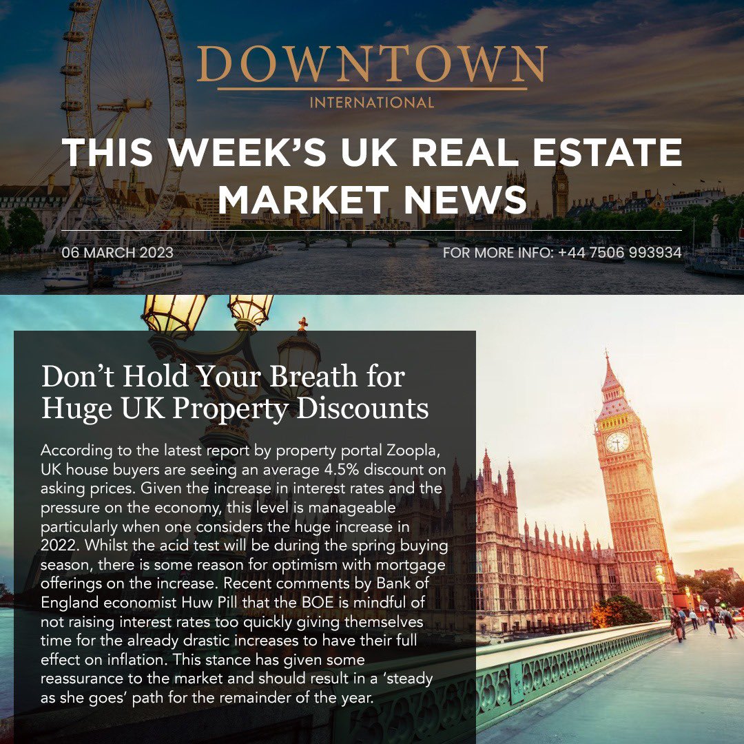 Don’t Hold Your Breath for Huge UK Property Discounts. For more information, contact us on +44 7495 071113

#news #realestatenews #uk #ukpropertynews #ukrealestatate #invest #investment #ukproperty #marketupdate #realestatemarketnews