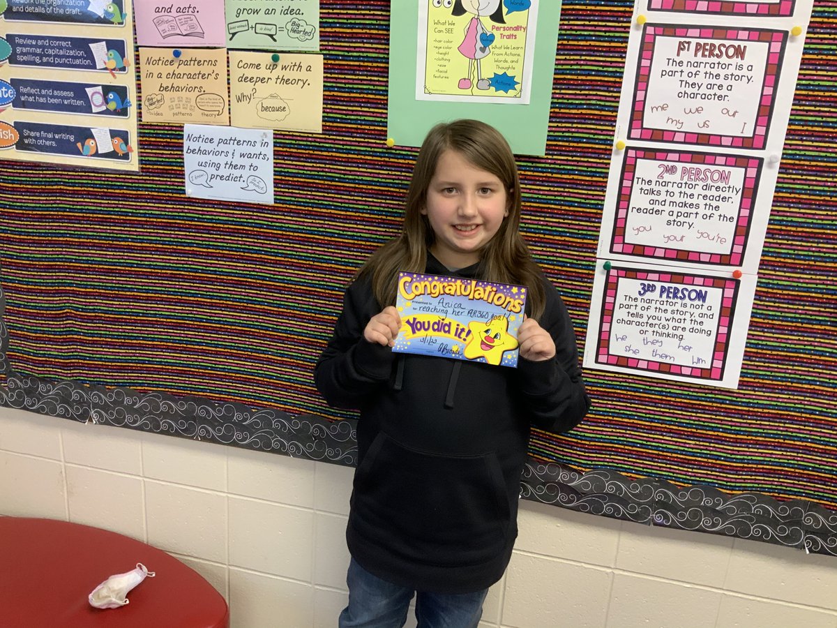 Annbgrade2's tweet photo. Congratulations to Maya and Anica for reaching their AR360 goal! Great job!@ConnorCougars https://t.co/iyZWHxfGJc