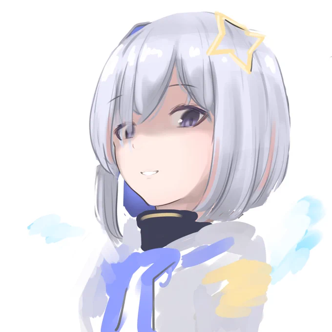 顔練習というか手慰みというかなぜかなたんなのかと言えばダクソ見てたからである 