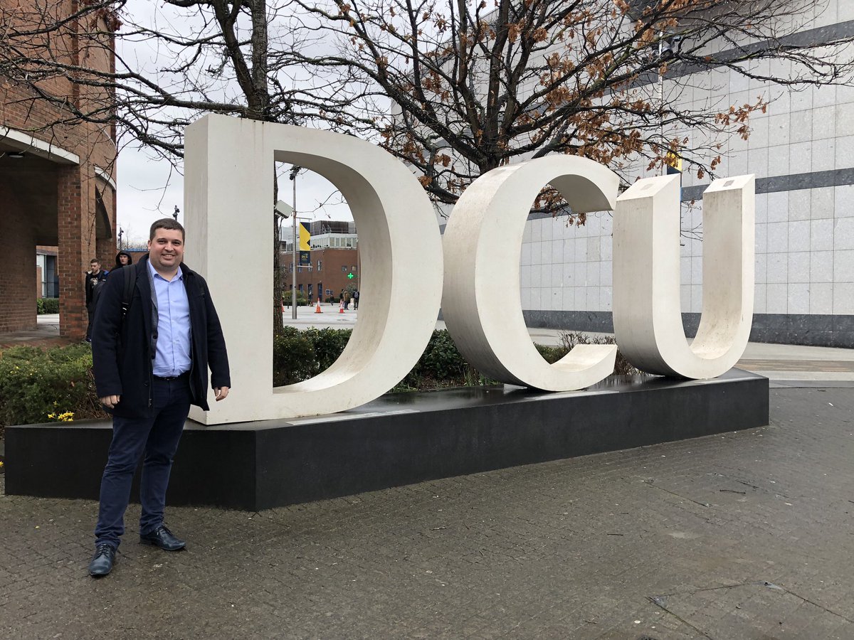 Enjoyed hearing <a href="/cdmellinger/">Chris Mellinger</a> present on disruptions related to translation and interpreting technology at Dublin City University this afternoon.