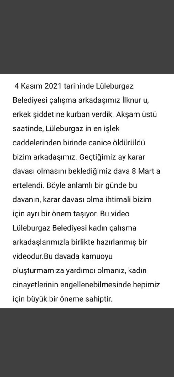 #susmuyoruz #8mart ta Kırklareli adliyesindeyiz #ilknuriçinadalet diyoruz! Sende bize destek ol!