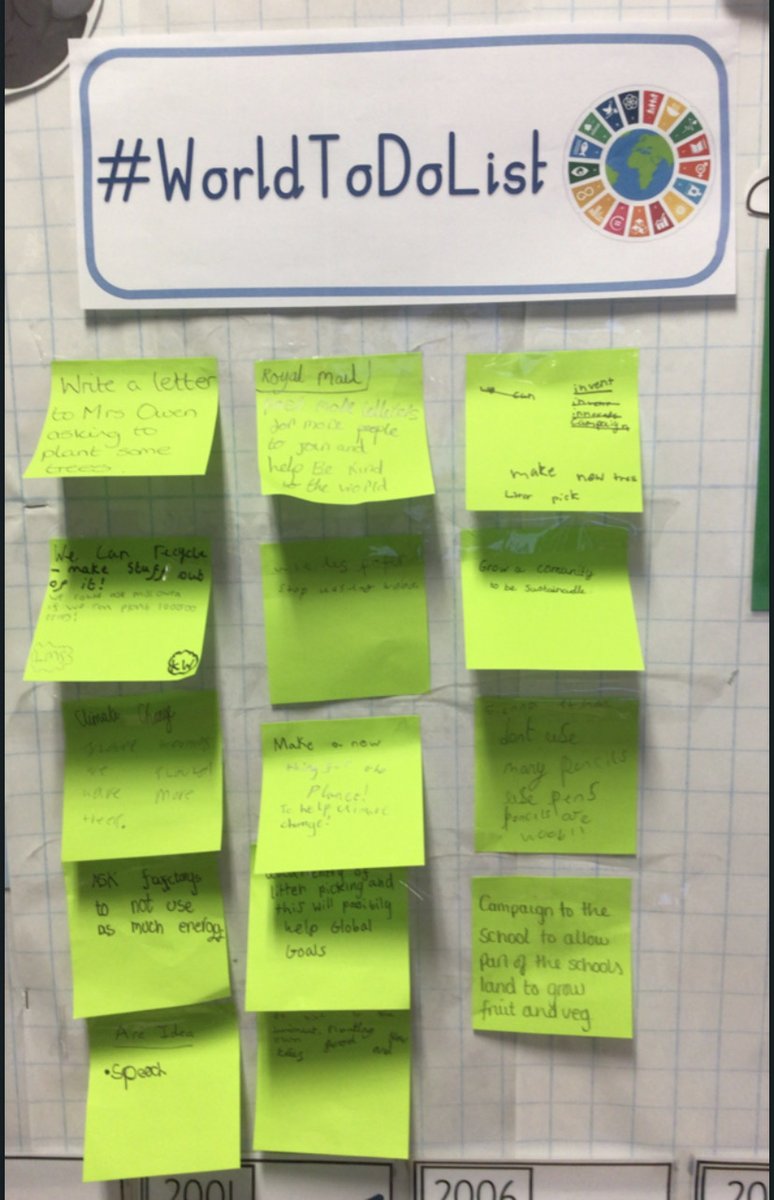 OasisWarndon's tweet photo. Last week, OAW took part in the #WorldsLargestLesson to kick off our 'Building A Sustainable World' theme. Each year group are focussing on a different #GlobalGoal, and will be learning about how they can make a change to their world. Our first job? Creating our #WorldToDoList 📝 https://t.co/vGn37lT7IA