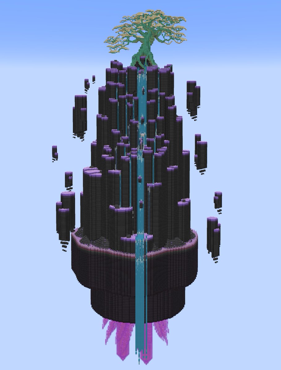 Recycled an old waterfall and an old tree to fit this crystal theme.

#Minecraft #minecraft建築コミュ #Minecraftbuilds