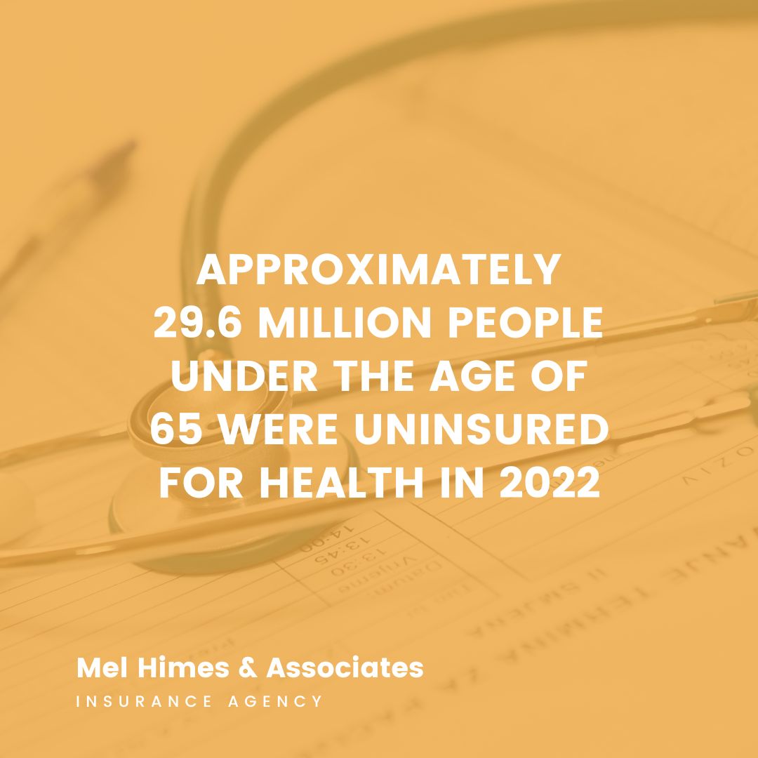 According to the CDC, 29.6 million people under the age of 65 were uninsured for health in 2022. Get in touch with us so we can help you get affordable coverage for your health. #healthinsurance #insuranceagency #insurance #healthmatters #healthstatistics