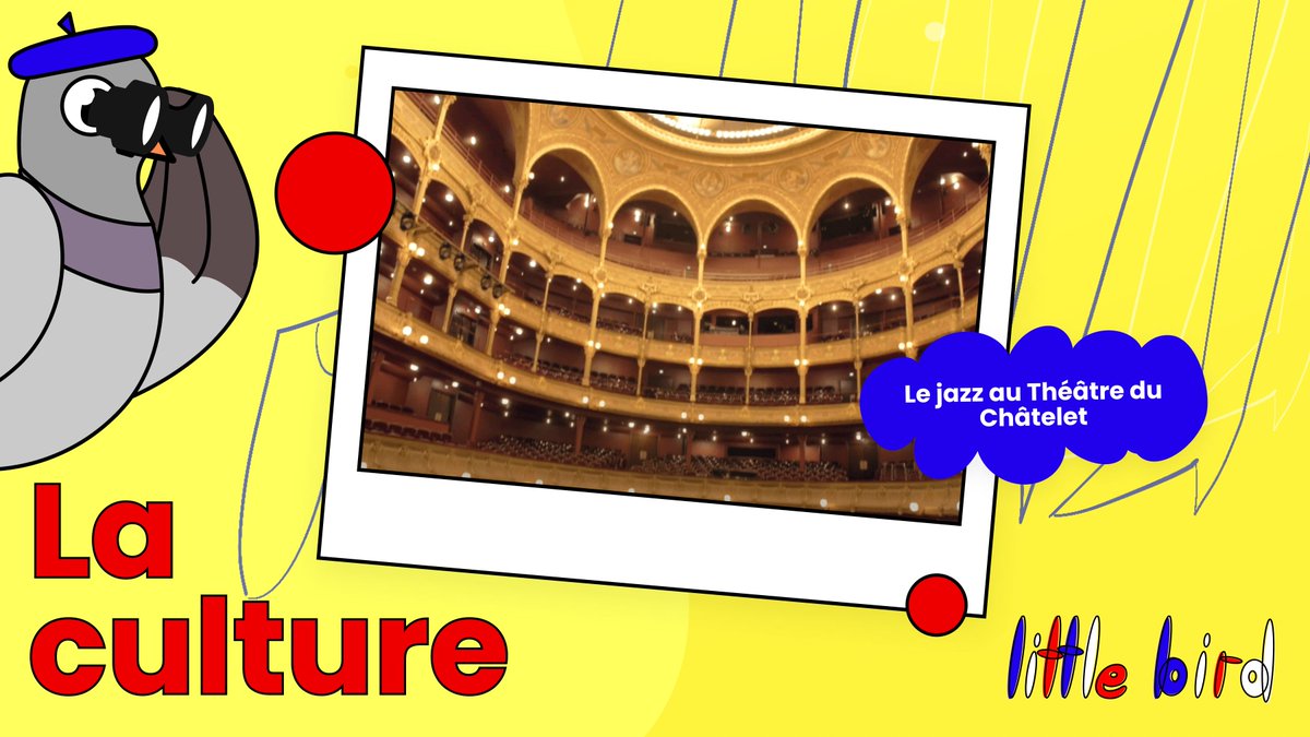 Théâtre du Châtelet hosts all sorts of musical performances from orchestral concerts, dance shows, and comédies musicales. This year, the theater is launching its very own jazz festival, called Le Châtelet fait son jazz 🎷

Read more about la culture here: littlebirdtold.me/p/la-culture-e…