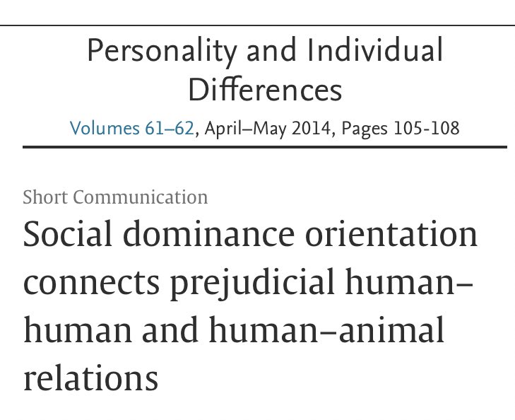 The science: obsession with controlling nonhuman bodies predicts obsession with controlling other humans’ bodies. And people like this on here proving it every day.
