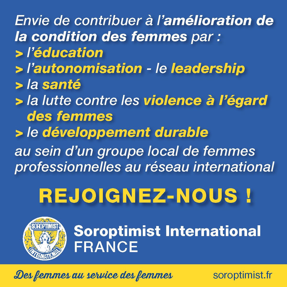 #SoroptimistFrance : proche de chez vous ou en ligne, il y a un groupe de femmes qui vous attend !