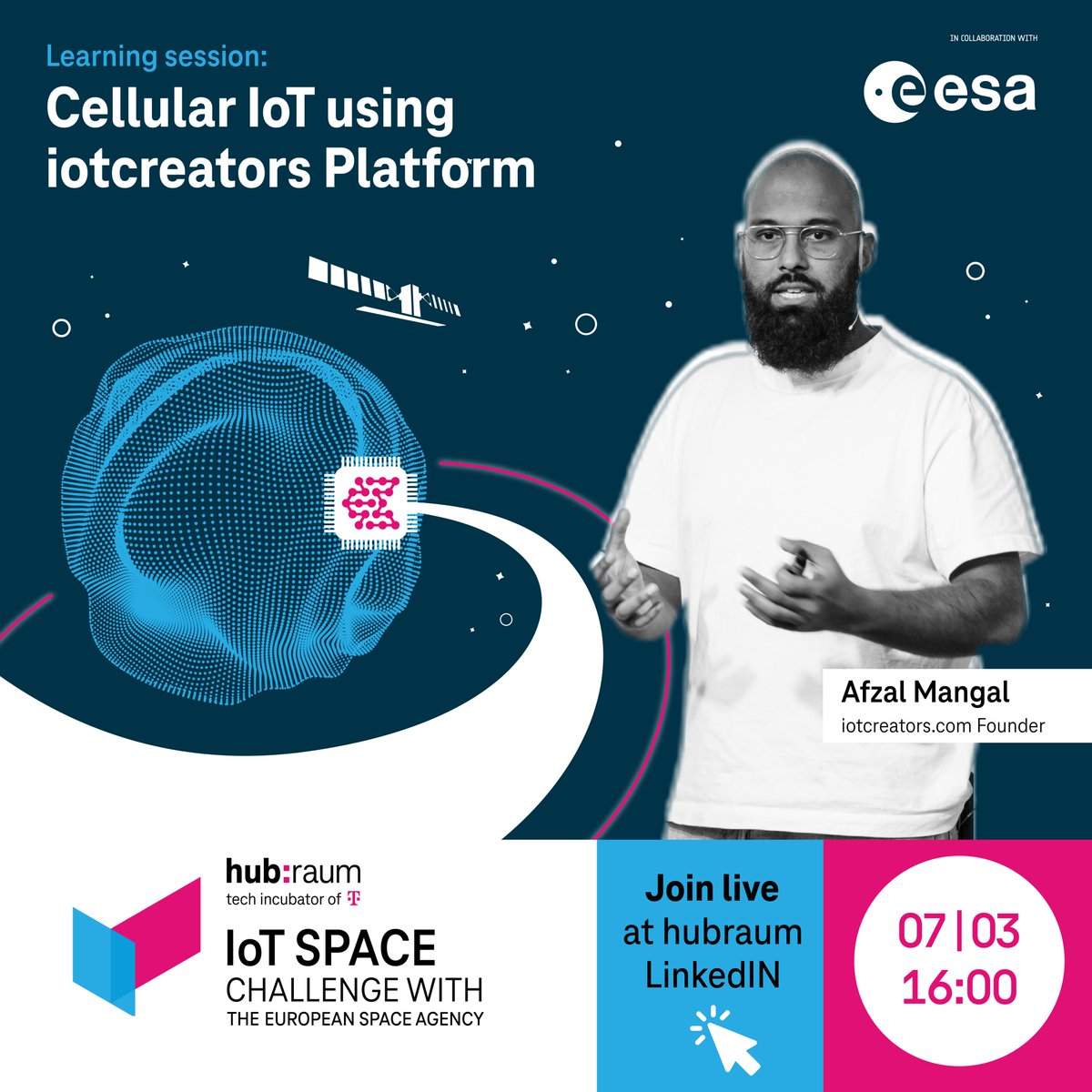 iotcreators's tweet image. Learn how to get started with cellular IoT with iotcreators. 📡Tune in to the Livestream on @hubraum LinkedIn page.