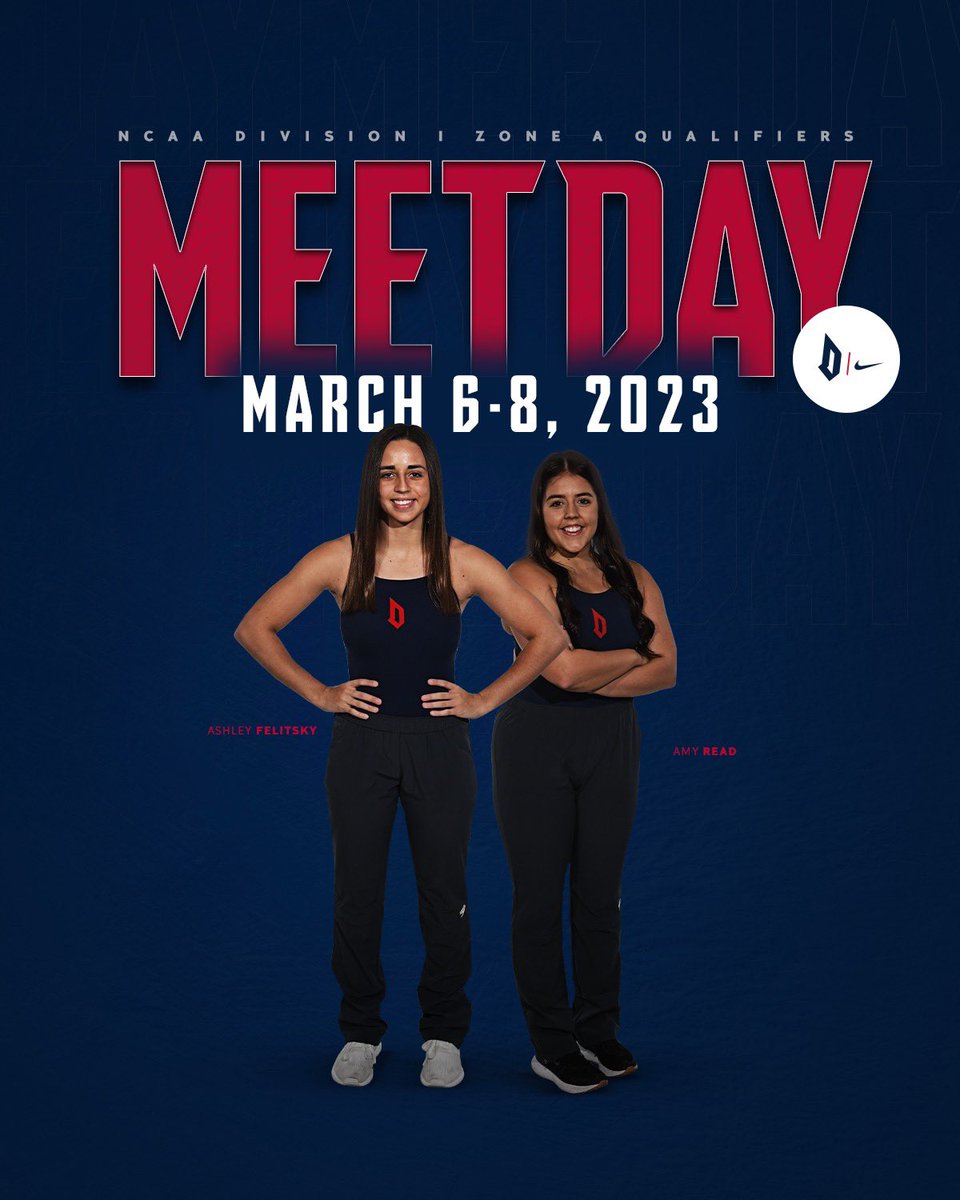DuqSwimDive's tweet photo. Good luck, Amy and Ashley!
 
🆚: NCAA Division I Zone A Qualifiers
🕛: 12PM
📍: Morgantown, WV
📊: https://t.co/B6fMZRP8ib
 
#GoDukes https://t.co/L42WD7tRtD