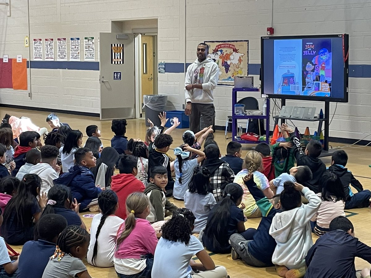 It was great to have Shaun Beach with us today.  He was able to share his book “Mission Jam and Jelly” with all students today.  #allincherrydale #enjoyyourjourney <a href="/mcclureimpact15/">Dr. Hunter McClure</a> <a href="/drjohnso2/">Debra Johnson</a>