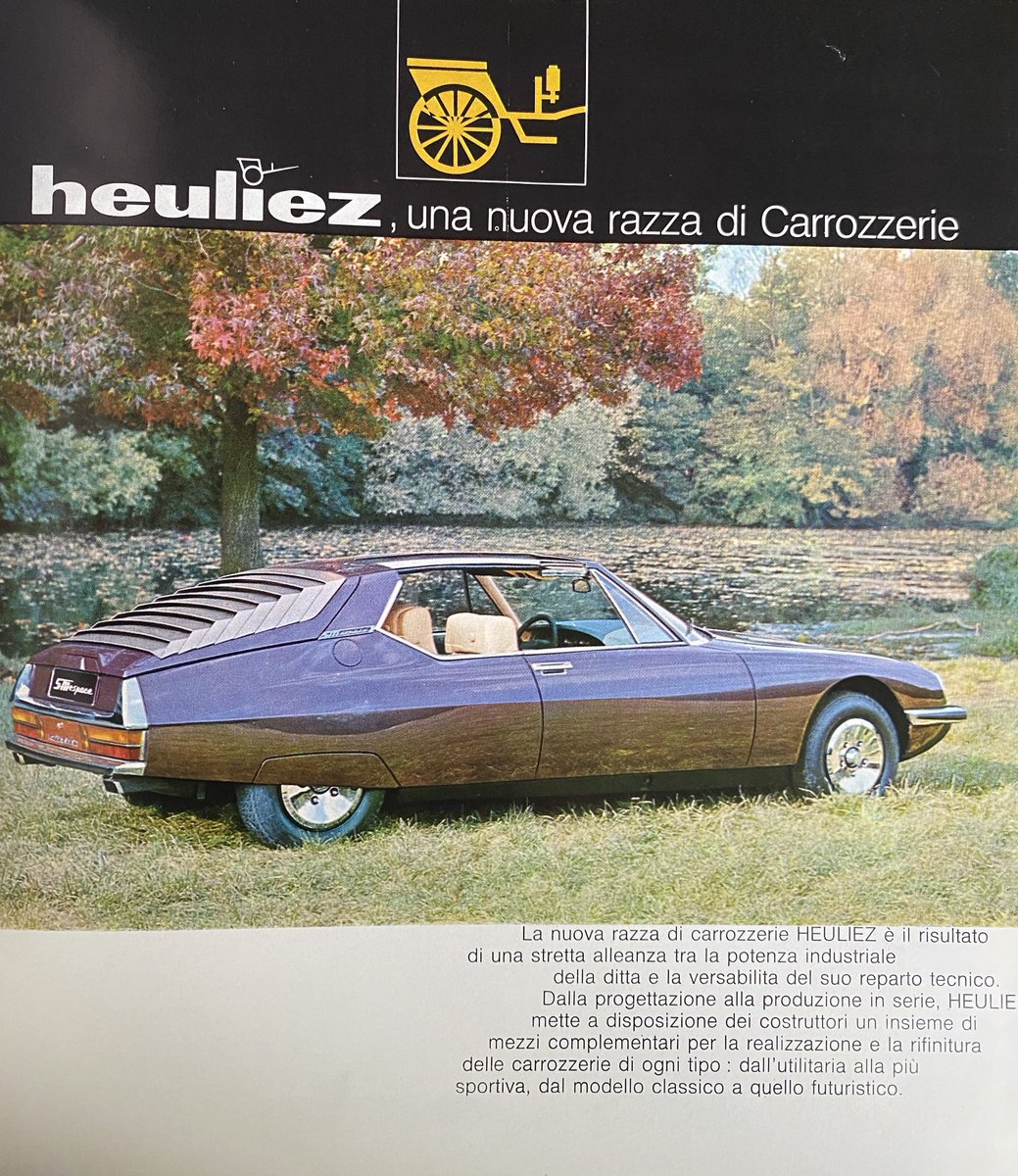 They sure don’t do car ads like they used to #heuliez #citroensm #1972