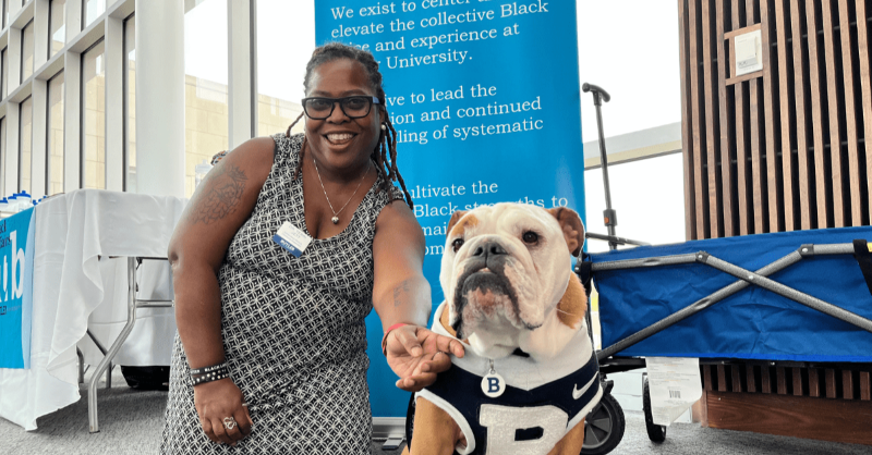 butleru's tweet photo. Professor of Political Science and Peace and Conflict Studies Terri Jett has become the first Black female to earn tenure and be promoted to full professor. Because of her contributions, she was named a 2021-2022 Distinguished Faculty Award recipient.