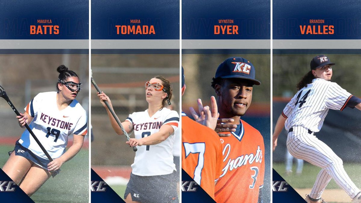 KCGiants's tweet photo. Congrats to our CSAC weekly honor roll recipients!

WLAX: Batts + Tomada
BASE: Dyer + Valles https://t.co/hsXc8SmbPD