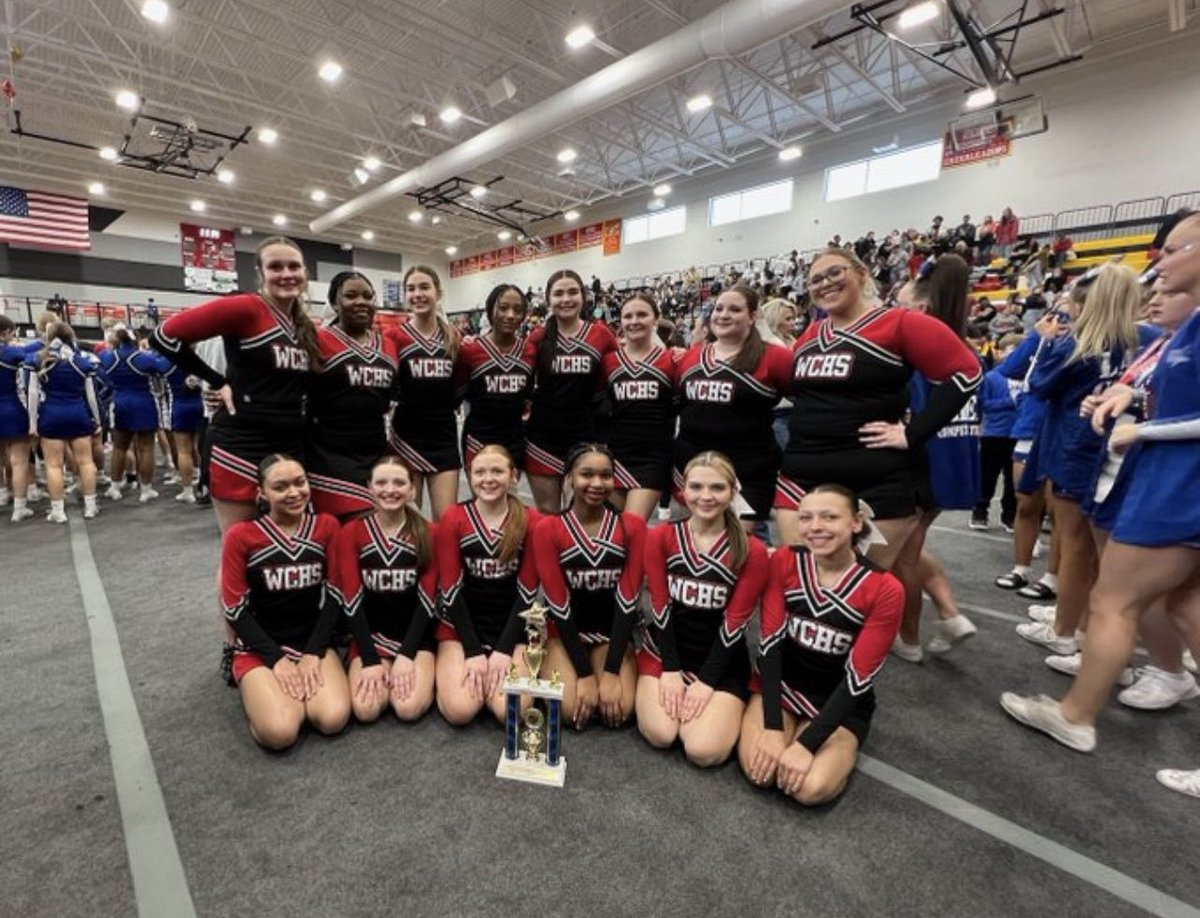 _wchsyrbk's tweet photo. congratulations to our varsity competition cheer team for placing 5th at the OASSA Cheer Comp!! ❤️🖤
•
•
#wchspiratepride #cheer #oassa #wchsyearbook
@WCPiratesAD https://t.co/JnMRTOog5a