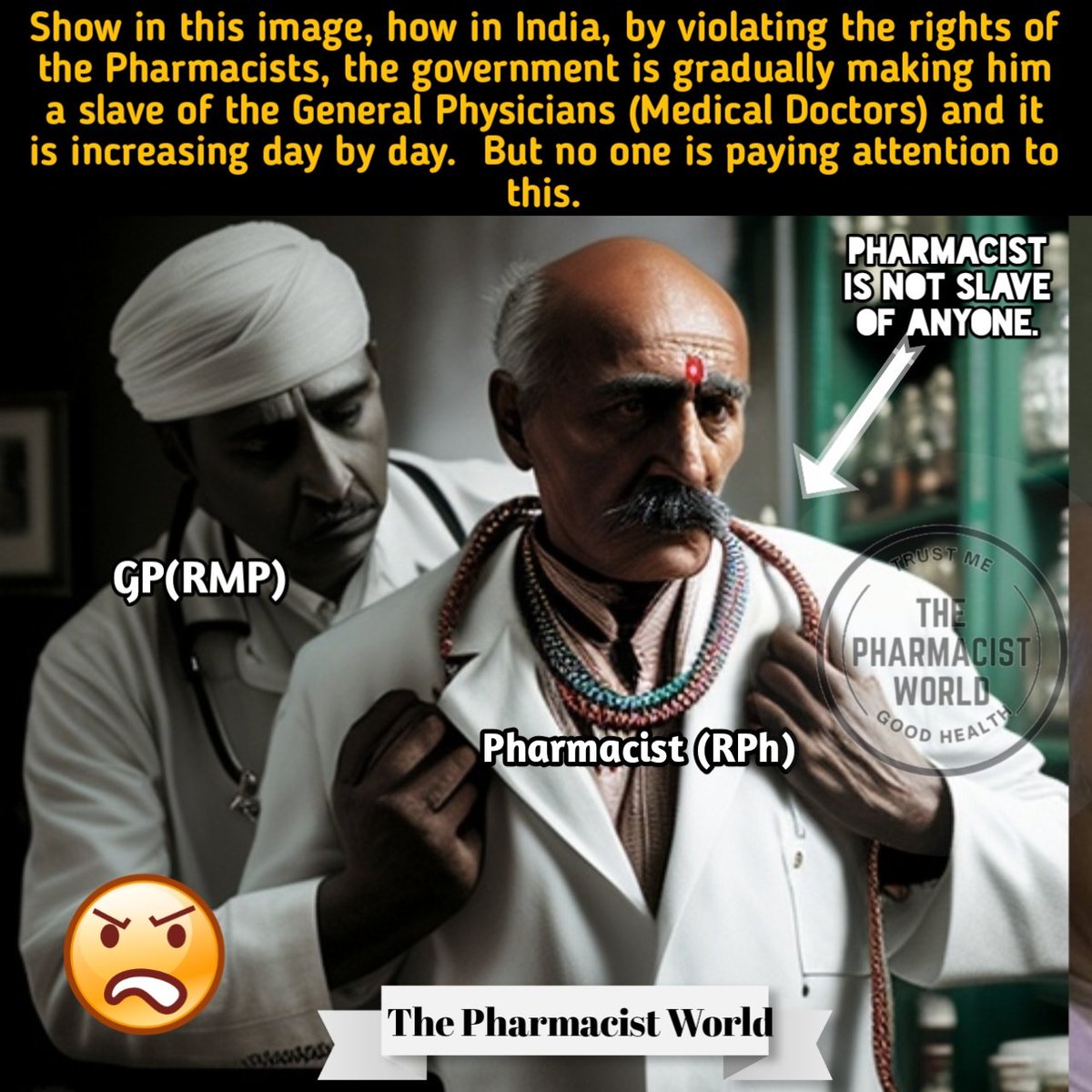 TPhWpharmacy's tweet image. Pharmacists need their rights.
#Gov_ClinicalPharmacists #CHO #payscale #pharmacy_officer #PharmD #Pharma_doctors #prescription #bpharmacy #mpharmacy #pci