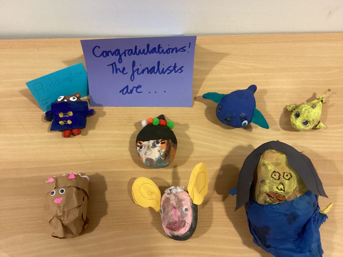 The World Book Day book character potato finalists have been chosen. The winners will be announced soon!