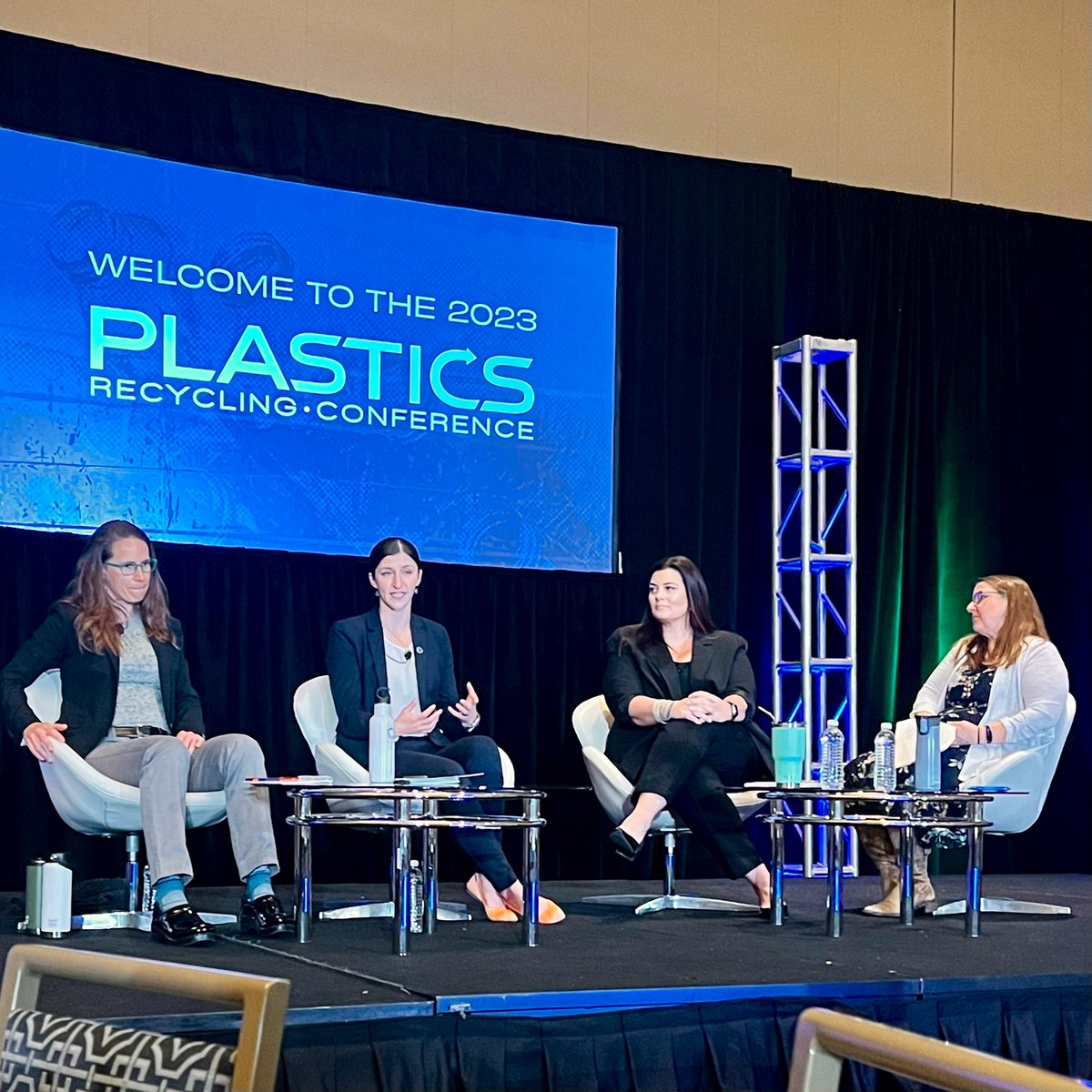 AnjaMBrandon's tweet photo. We need strong legislation, from informed & passionate legislators, to hold plastics producers accountable & transition to circularity. Great first panel sharing my experience working with legislators—& as a staffer—to reduce plastic pollution & actually get things done. #PRC23 https://t.co/xJPCqGHxcM