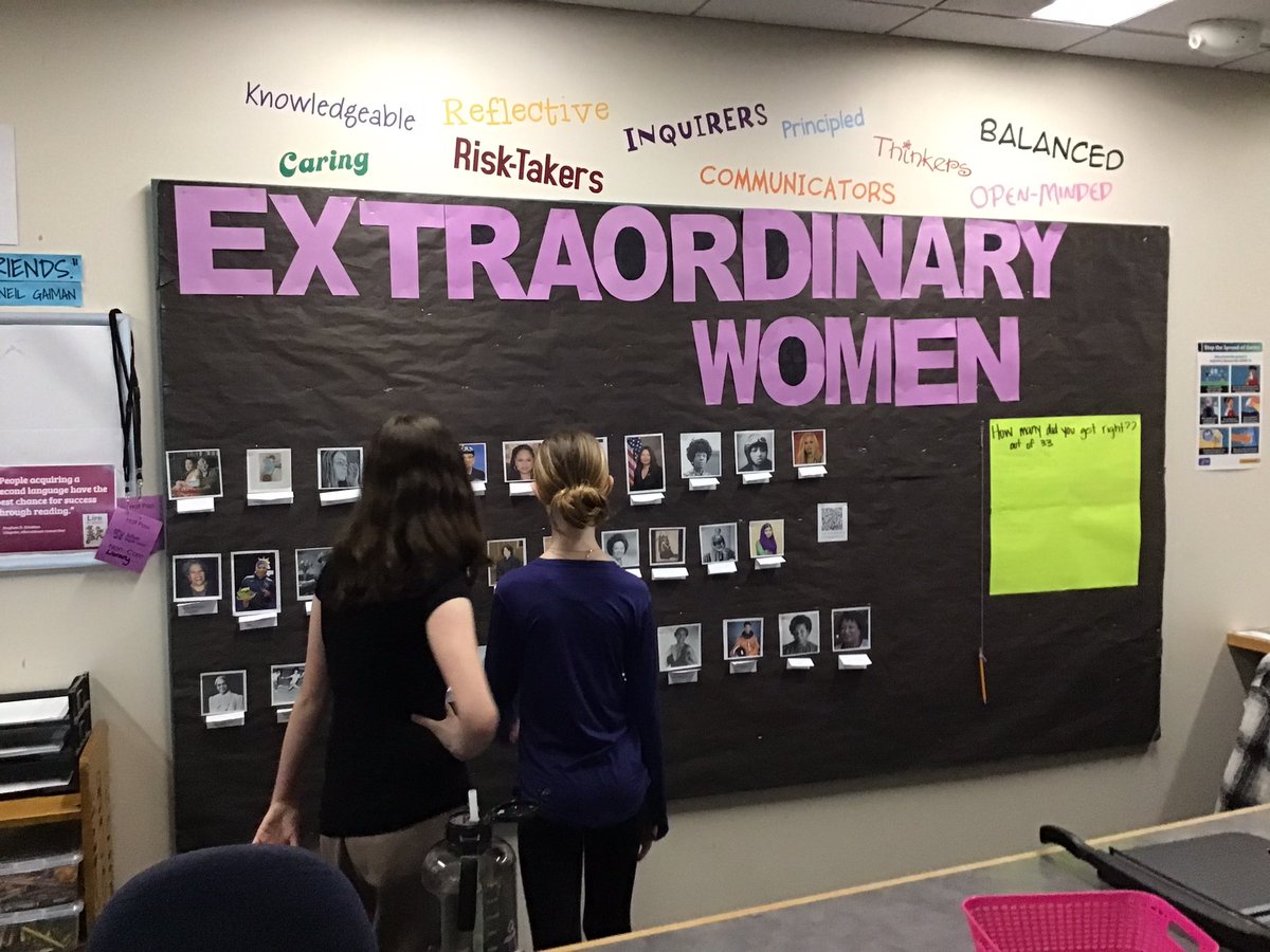 jamie_winchell's tweet photo. #WomenHistoryMonth in the Julian Library this year is DIY: read, make a card for an extraordinary woman you know, matching, and guess the name of the extraordinary woman. Work together, alone, go in any order, but do it all!  #oakpark97 #libraries97 @OakPark97 https://t.co/BBLupaiK8V