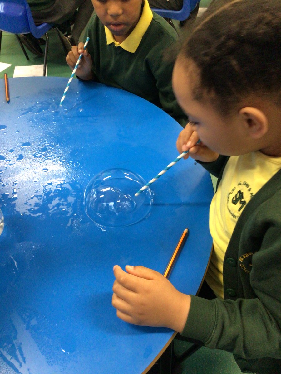 Reception, Year 1 and Year 2 had fun blowing bubbles with Mrs Riches today! We practised our skills of predicting and observing 🫧🔍🤔 #Rec #Year1 #Year2 #scienceweek