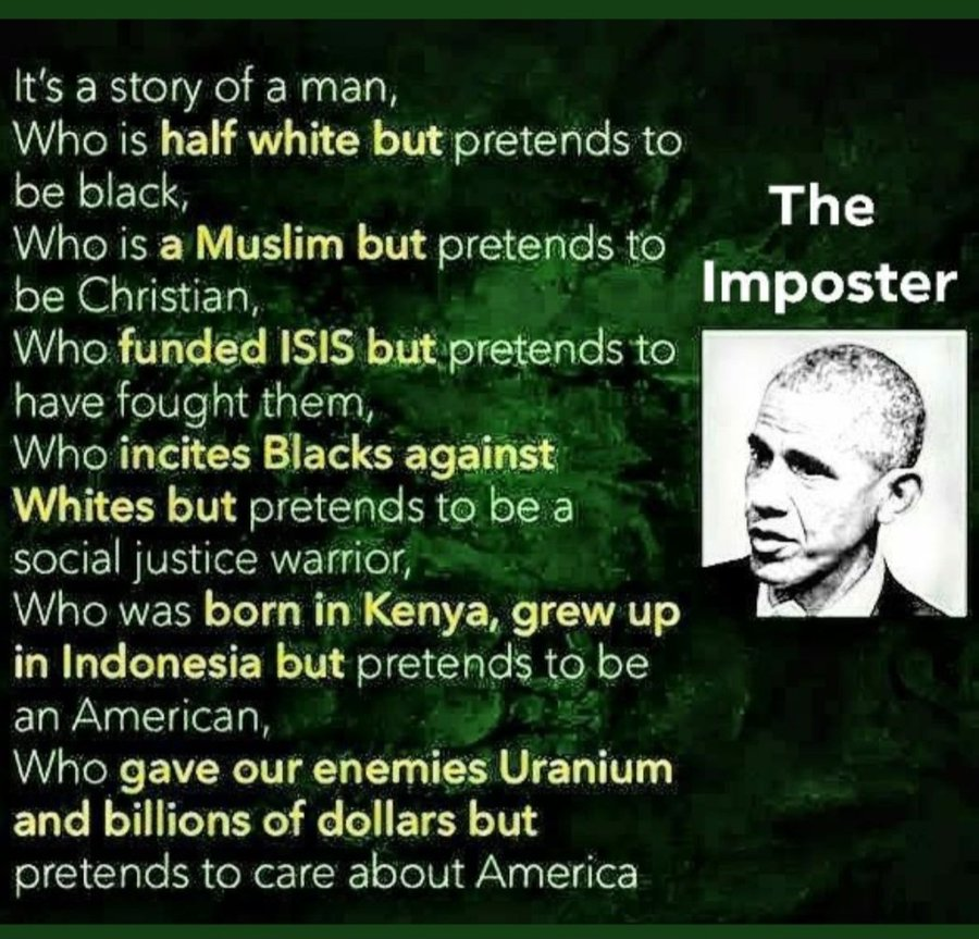 andersonDrLJA's tweet photo. 👎🛑‼️🛑‼️🛑👎
#OBAMAWorstPresidentEVER ‼️
#LockOBAMAUP NOW ‼️
#InvestigateObama #ImpeachBiden #ImpeachKamalaHarris #ImpeachPelosi #IndictHILLARY #DementiaJoe
#BidenDestroysAmerica
#ClimateScam
🤬 DemocratsDividingAndDestroyingAmerica 👎 https://t.co/och7her06v