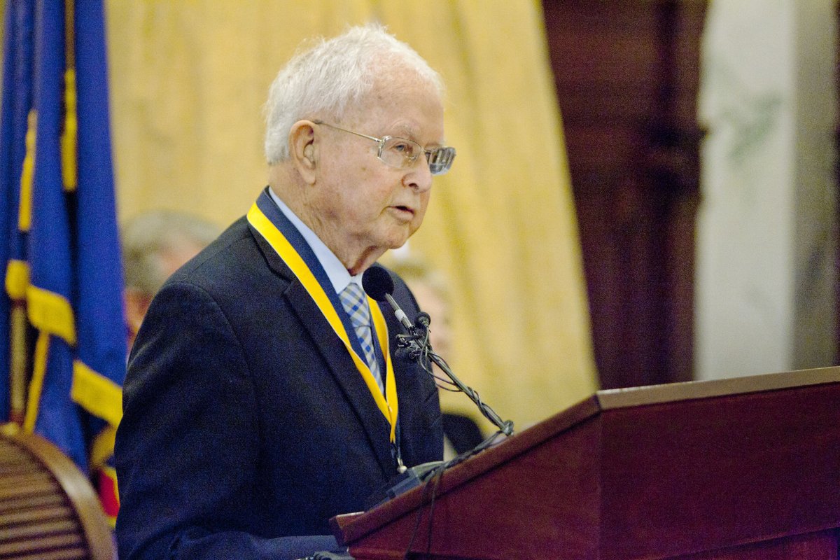 LGuido_Idaho's tweet photo. Eye on Boise: Lawmakers and community members are also remembering former Gov. Phil Batt, who died over the weekend at the age of 96. Here's a link to @KBSX915 reporter @RadioDawson's story on Batt #idleg #idlpol https://t.co/BU0KFtgPf0 https://t.co/n4DEsrcu9o