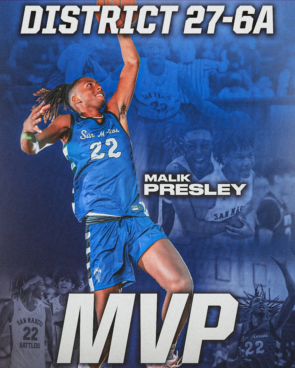 Congratulations to Senior Malik Presley for being named the District 27-6A MVP!