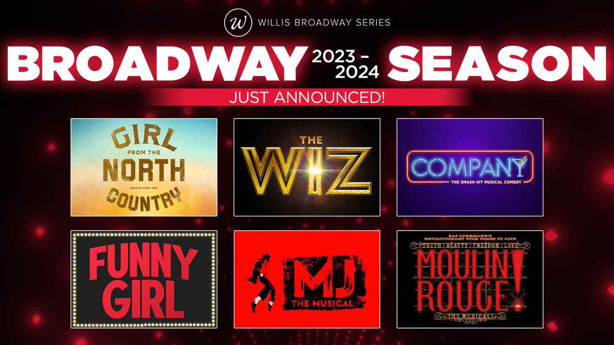 We are thrilled to announce the 2023-24 Willis Broadway Series and can't wait for you to experience another unforgettable season of highly anticipated Broadway national tours including, the return of a few crowd favorites!

Learn more and get tickets: desmoinesperformingarts.org/season-tickets…