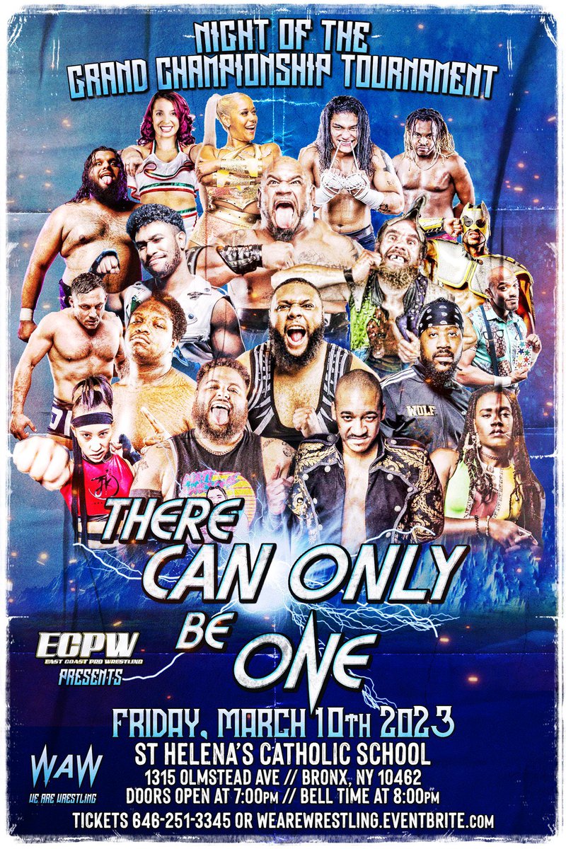 This Friday night, I will be producing this absolutely STACKED @wrestling_we . #therecanonlybeone