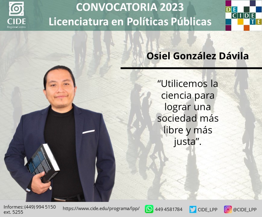 CIDE_LPP's tweet photo. Conoce a algunos de los profesores y profesoras de la Licenciatura en Políticas Públicas.
🚨¡Aún puedes inscribirte a nuestro proceso de admisión! Realiza tu registro en https://t.co/7L24PipgNP
¡La fecha límite es el próximo 8 de marzo! https://t.co/s5c5QcmqJw