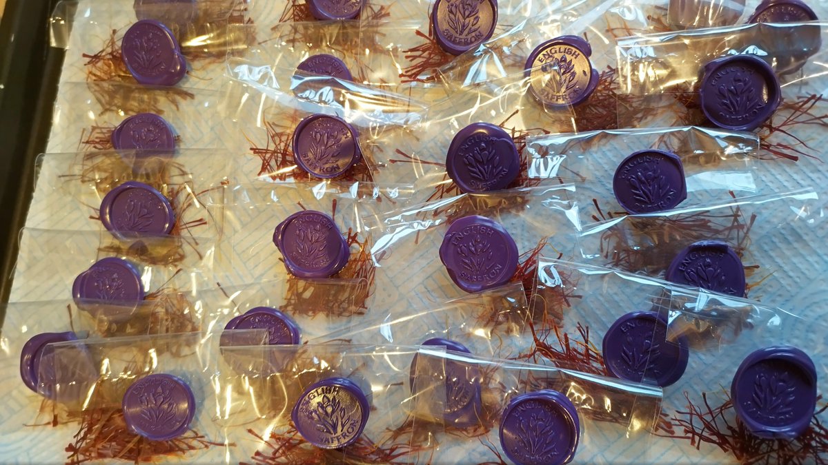 EnglishSaffron's tweet photo. Another batch of lovely @EnglishSaffron being prepared for delivery tomorrow to @swtic https://t.co/hqTaA5YAP5
