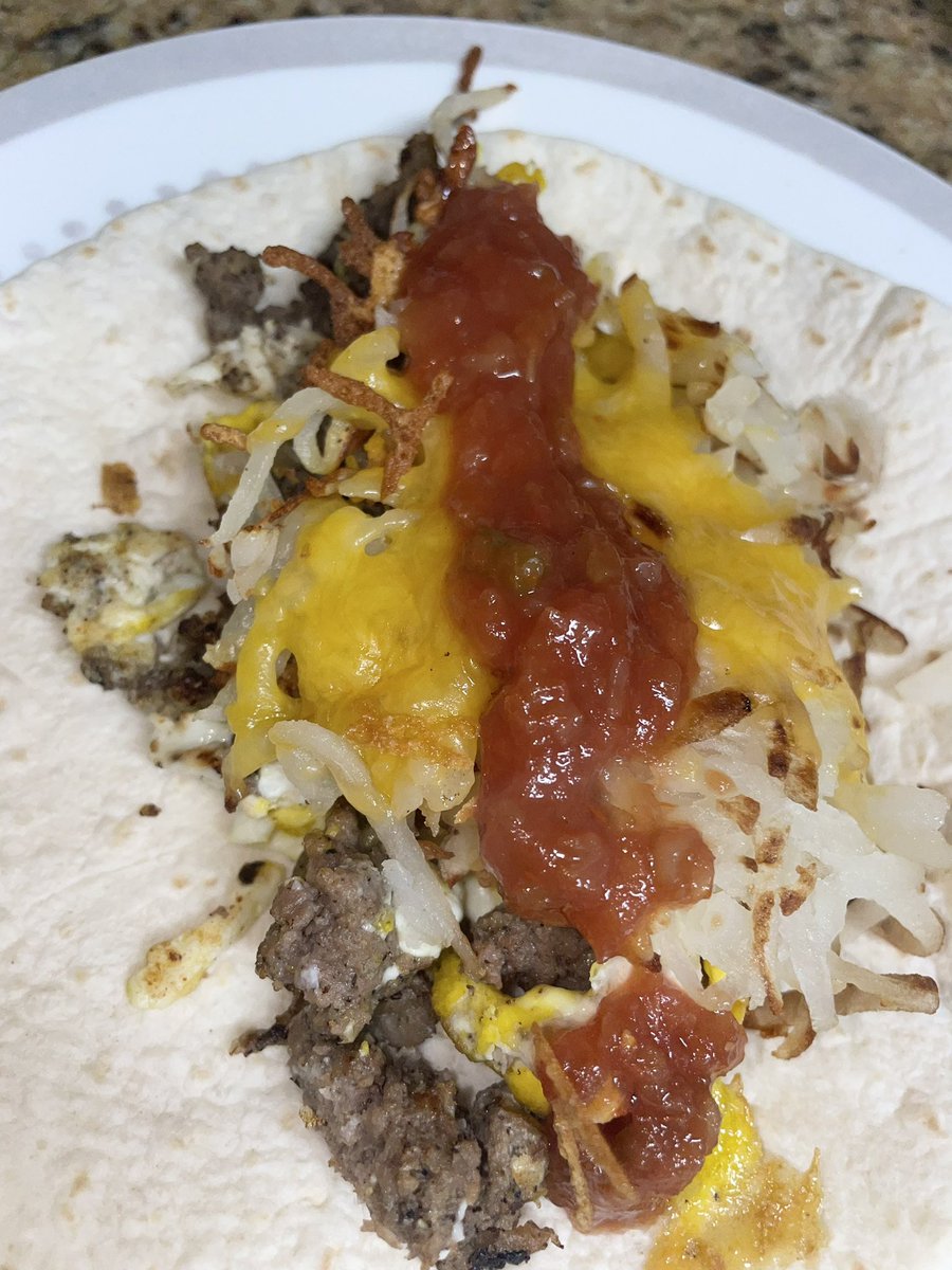 I made a good breakfast burrito so I’m sharing