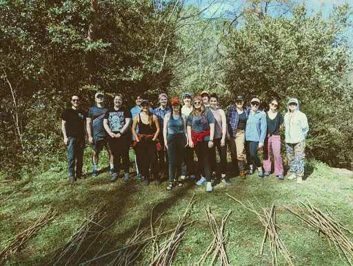 Today is our annual Kozo Harvest! Every year, students enrolled in the History and Techniques of Hand Papermaking class, along with other SLIS students &amp; friends harvest Alabama Kozo trees, then cook and beat the fiber to make handmade paper!