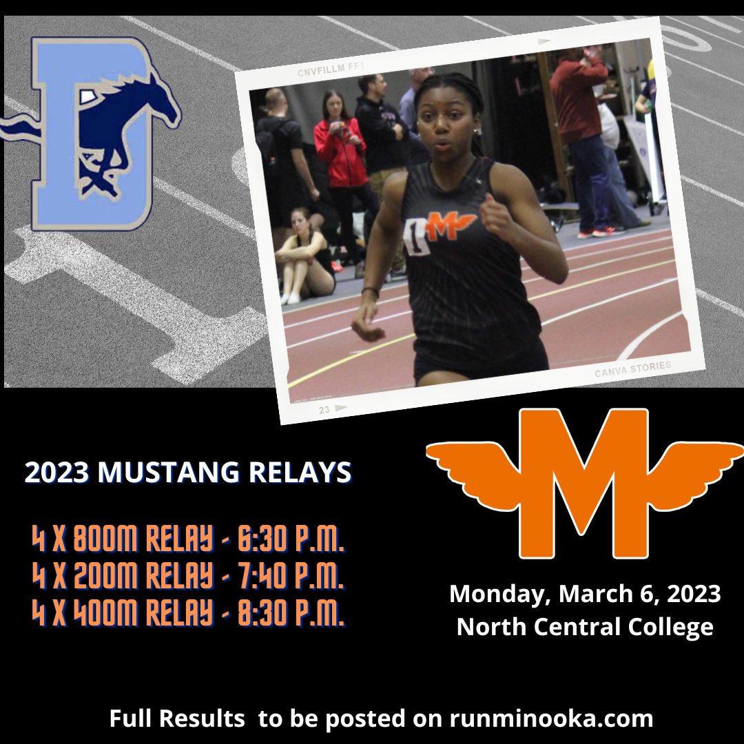MinookaGTrack's tweet photo. Heading back to NCC this evening!  Mustang Relays! https://t.co/CdsyluwSkk
