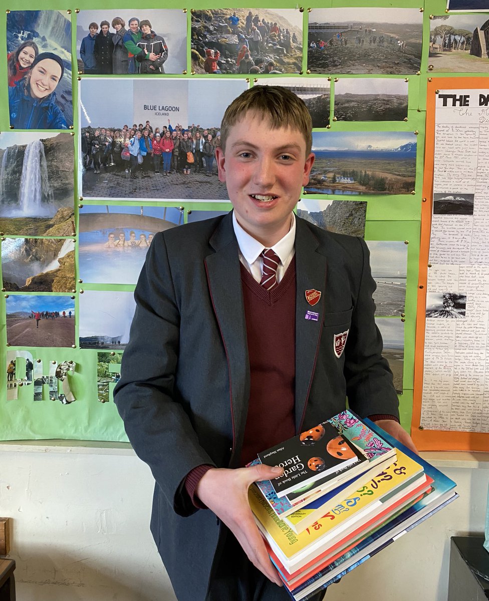 PHS_Geography's tweet photo. 9B Geographers welcomed @DenbighshireCC to our lesson today to award James the prize for winning the KS3 ‘Postcards from the Future’ competition. We listened to the role of the council and how it is addressing the #climatechange emergency @PrestatynHigh @phshomecoming da iawn https://t.co/FIztsXabhf