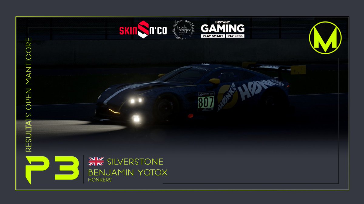 Manticore_Race's tweet photo. Félicitation à Seb,Romuald et Benjamin pour le podium de notre open sur Silverstone.

Les résultat complet sont disponible ici : https://t.co/ce4Cok5jPu https://t.co/FLZtlz1ydw