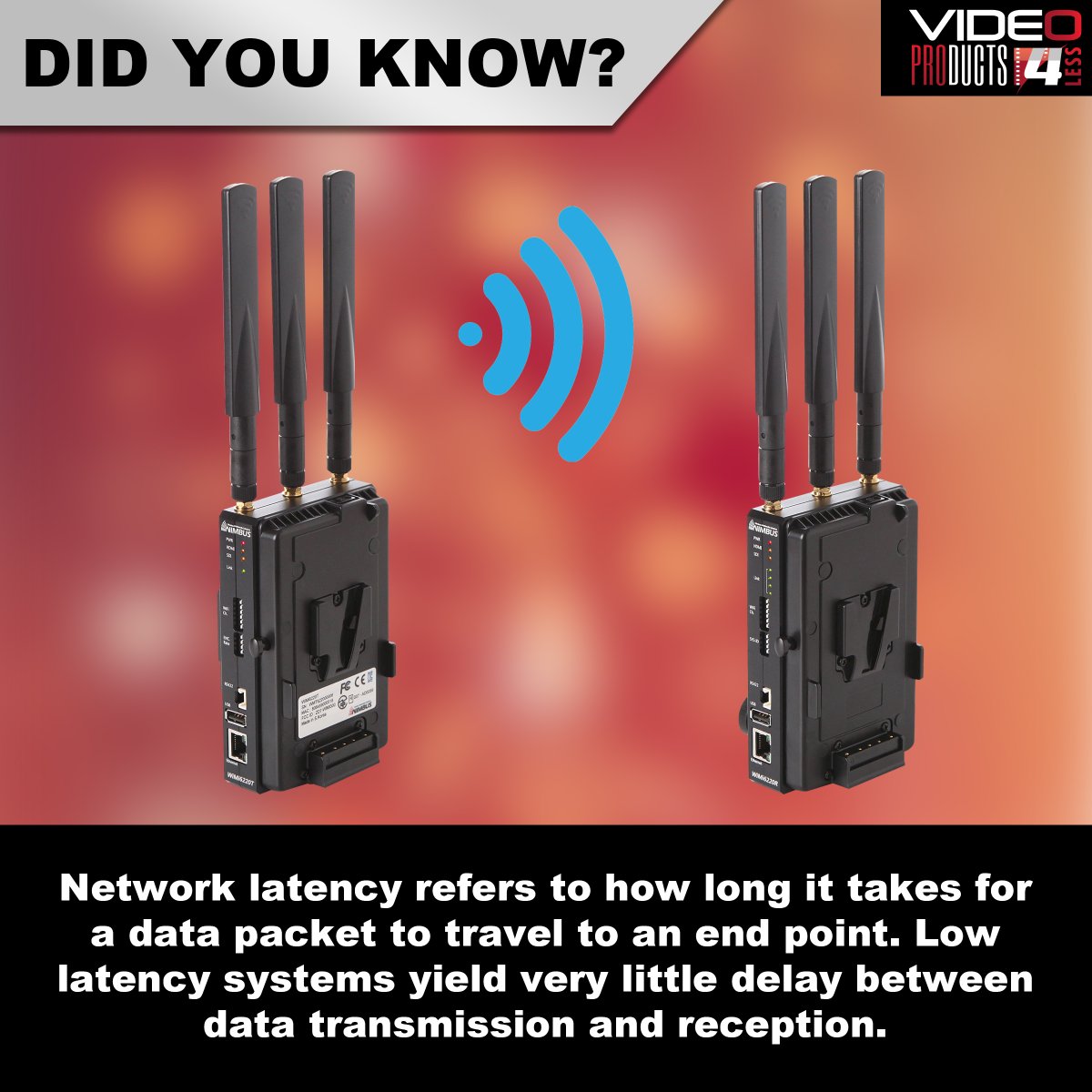 OfficialVp4l's tweet photo. You definitely want lower latency for your bigger projects!

#didyouknow #trivia #techfacts #techtrivia #themoreyouknow #Nimbus #latency #datapacket #transmission #datatransmission #communication #wireless #wifi #bluetooth #filming #videoaccessories #production #filmequipment https://t.co/DLRvbGjk02