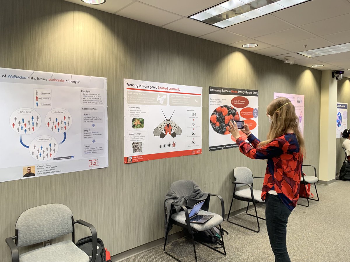 Martha Burford Reiskind #BLM 🌻 (@mobreiskind) on Twitter photo Come check out the poster session! It starts at 12:30 in the Stephens Room. Do not miss out! <a href="/NCStateGrad/">NC State Grad School</a> <a href="/NCStateGGAGrad/">GG Scholars Program - Genetics & Genomics Academy</a> Come check out the poster session! It starts at 12:30 in the Stephens Room. Do not miss out! <a href="/NCStateGrad/">NC State Grad School</a> <a href="/NCStateGGAGrad/">GG Scholars Program - Genetics & Genomics Academy</a>