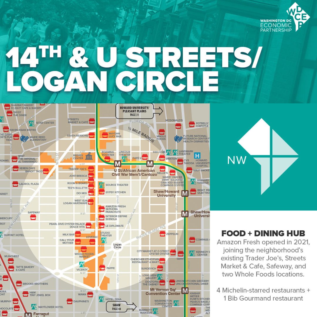 WDCEP's tweet photo. Celebrate the culture of DC's 14 & U Streets / Logan Circle! Enjoy the Funk Parade, the Saturday Farmers Market, & amazing Michelin-starred restaurants. Come experience all the area has to offer! #WDCEP #DCNeighborhoodoftheweek
Learn more here: https://t.co/cmwH1u3Nst https://t.co/ysTYrHbS7D