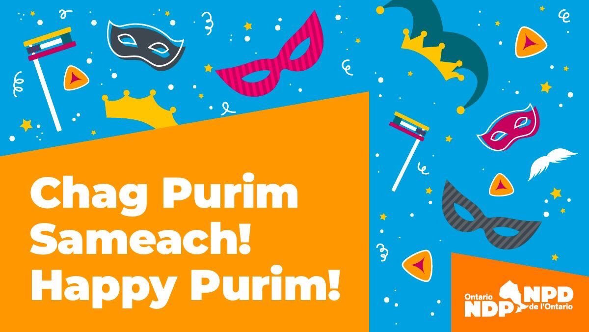 Wishing a joyous Purim to all who celebrate! This is an important moment to rejoice in the strength &amp; resiliency of Jewish communities &amp; a reminder that we must work together to combat antisemitism and all forms of discrimination. Chag Purim Sameach! <a href="/JewishWaterloo/">Rabbi Moshe Goldman</a> <a href="/BethJacobKW/">Beth Jacob KW</a>