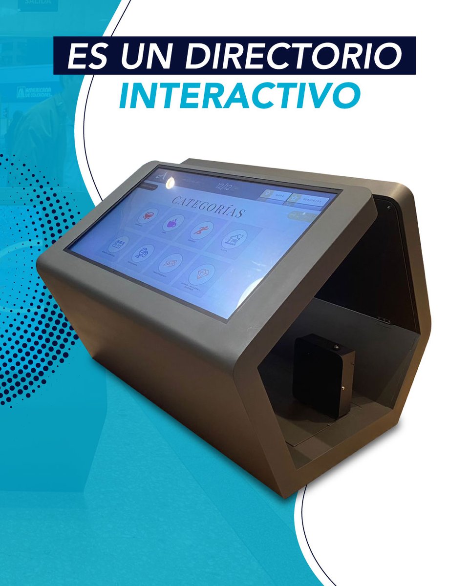 oohrd's tweet photo. Esta tecnología es perfecta para #CentrosComerciales, #Universidades y establecimientos grandes. 

Son ideales para realizar la búsqueda de productos, locales o lugares concretos en un monitor táctil, el cual muestra la mejor ruta para llegar al destino final. https://t.co/LcR5JTVt3o