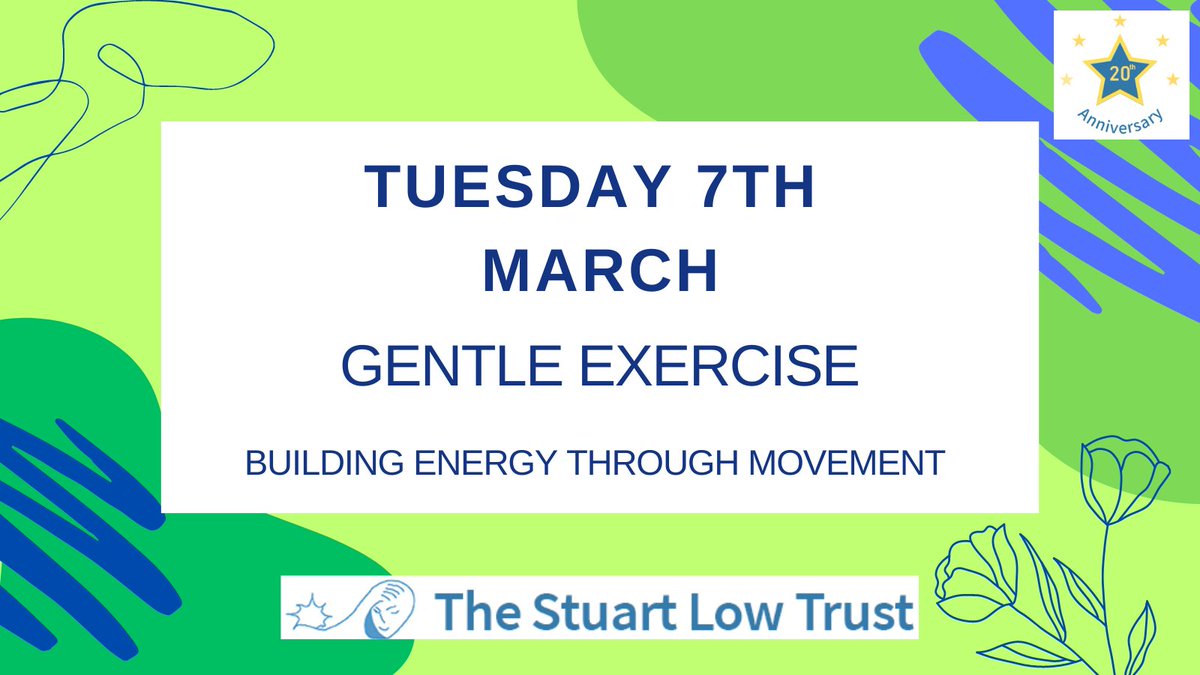 stulowtrust's tweet photo. On Zoom. Brand new exercises designed to improve core strength. Join us and come and get stronger! With 
 @HealthyGens .

Booking essential: 020 7713 9304 / email info@slt.org.uk 
#StuartLowTrust #MentalHealth #Exercise #Energy #Movement #Wellbeing https://t.co/nlNGoTvg00