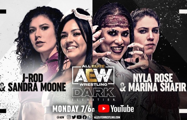 Dino🐺C🤘 (@nvhowlingwolves) on Twitter photo Today's #AEWDarkElevation
Women's Division Tag Team Action
@SandraMoonepie 🌙🖤 & <a href="/jsroden/">Jessica Roden</a>
attempt to end the nonstop reign of destruction from <a href="/NylaRoseBeast/">Rizz Khalifa💋</a> & <a href="/MarinaShafir/">Marina Shafir</a> 's team!!
Watch on YouTube 📸<a href="/AEW/">All Elite Wrestling</a> Today's #AEWDarkElevation
Women's Division Tag Team Action
@SandraMoonepie 🌙🖤 & <a href="/jsroden/">Jessica Roden</a>
attempt to end the nonstop reign of destruction from <a href="/NylaRoseBeast/">Rizz Khalifa💋</a> & <a href="/MarinaShafir/">Marina Shafir</a> 's team!!
Watch on YouTube 📸<a href="/AEW/">All Elite Wrestling</a>