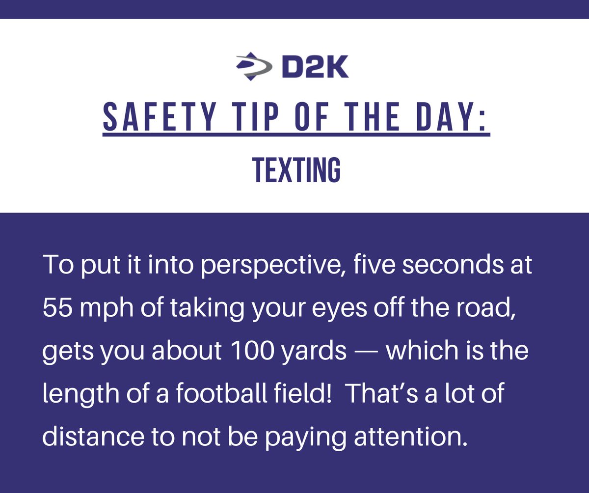 D2K_Traffic's tweet image. Consider yourself lucky if you haven&apos;t gotten into a car accident before. For those who have, we know it only takes a millisecond for something to go wrong. The text isn&apos;t worth it; put down your phone.

#SafetyTip #TextingAndDriving #SafetyFirst #DriverSafety #EyesOnTheRoad