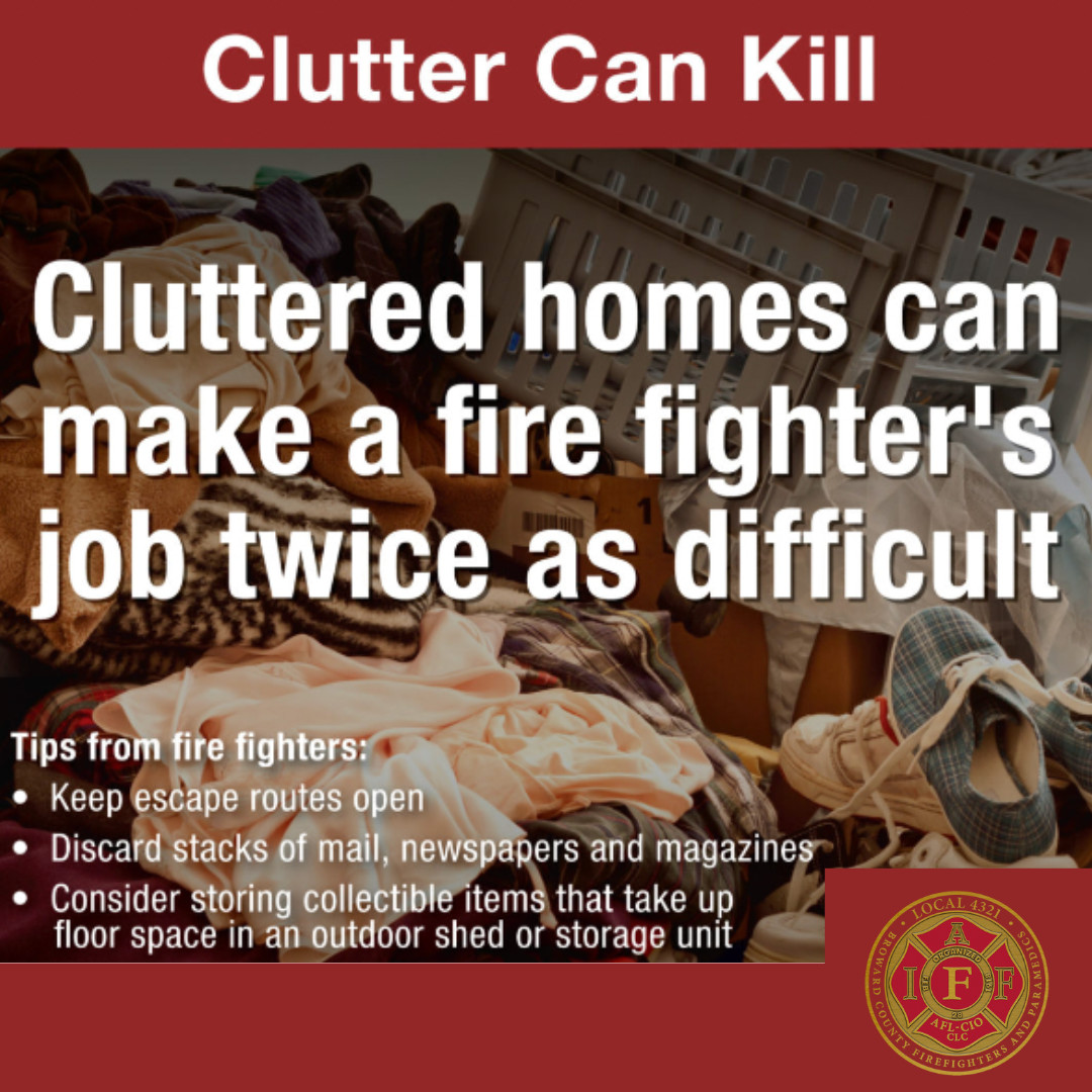 Make sure you have escape routes open and accessibility for first responders to get in and out! #local4321 #localunion #firstresponders #firefighters #browardcounty #southflorida #clutter #firesafety